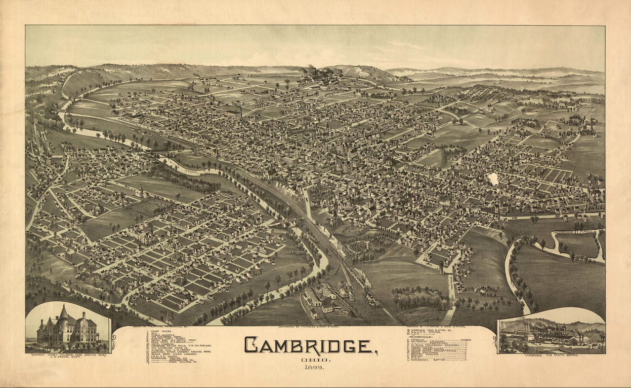 Cambridge Ohio map