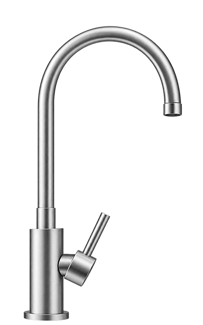 Sleek Stainless Steel Kitchen Faucet Ideal for Plumbing Service